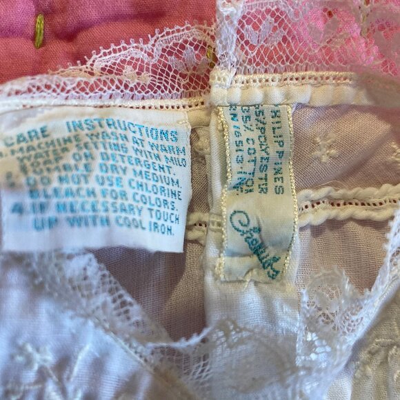 Vintage Cherubs NWT Infant 2 piece Christening Gown w Slip, 0-6 months: * NOTE - Picture 6 of 16